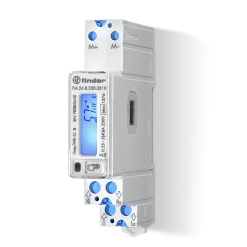 Compteur électrique monophasé - 7M2482300001 series - FINDER S.p.A. con unico socio - RS-485 / résidentiel / programmable