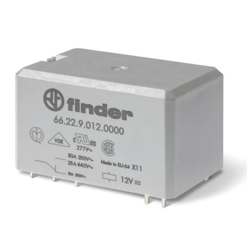 Relais électromécanique DC - 6622 series - FINDER S.p.A. con unico socio - AC / 2NO / pour circuit imprimé