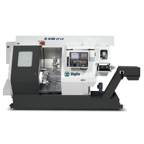 Centre de tournage CNC - T2 series - Biglia - multiaxe / 24 outils / à double tourelle