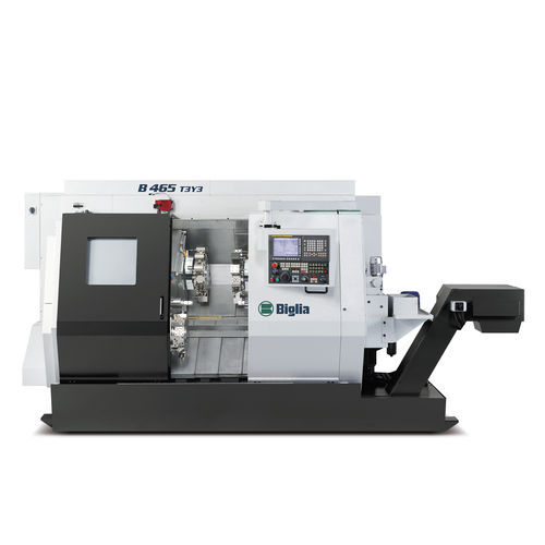 Tour CNC - T3 series  - Biglia - horizontal / multiaxe / à deux broches