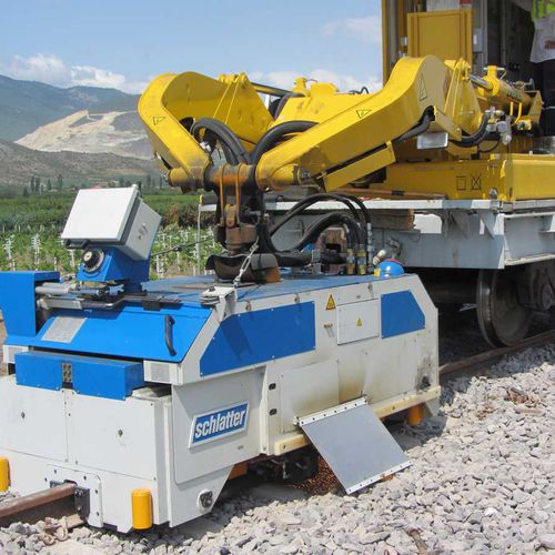 Machine de soudage bout à bout - AMS60 - Schlatter - automatique / sur pieds / pour véhicule ferroviaire