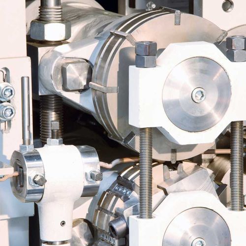 Sertisseuse de fils métalliques - KM series - Schlatter - automatique / rotative