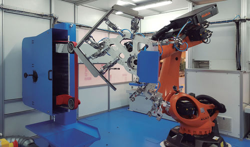 Cellule robotisée de chargement - CR-120/UL - AUTOPULIT - de déchargement / de rectification