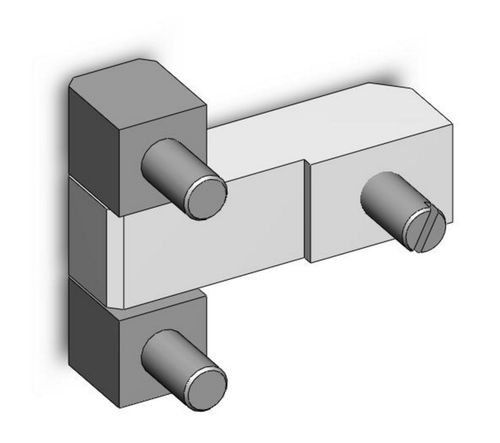 Charnière en acier - 0.54.0105.0 - Steinbach & Vollmann  GmbH & Co.KG - à visser / de porte
