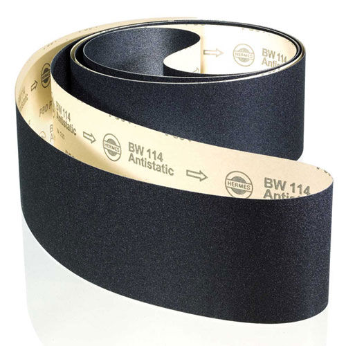 Bande abrasive en oxyde d'aluminium - BW 114 - HERMES - en papier F / résine / cylindrique