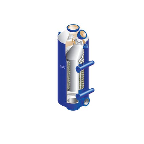 Réchauffeur pour gaz d'échappement - Aalborg EX - Alfa Laval - à circulation / à vapeur