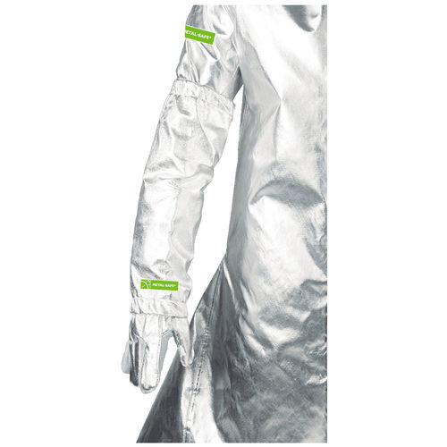 Manchette de protection de travail - METAL-SAFE® - A.J. Charnaud & Co. (Pty) Ltd. - résistante à la chaleur / pour métallurgie / argentée