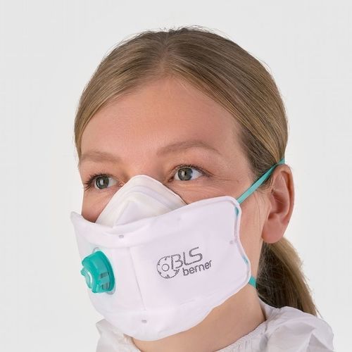 Masque de protection jetable - BLS 860 - Berner International GmbH - FFP3 / demi-masque / médical