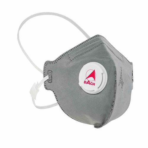 Masque de protection jetable - 245CV - DACH Schutzbekleidung GmbH & Co. KG - FFP2 / à charbon actif / avec valve