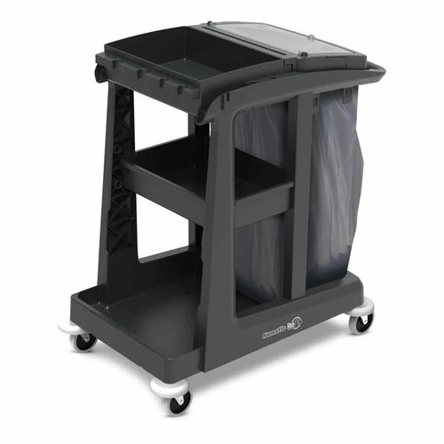 Chariot de nettoyage - EM1  - Numatic - en plastique / 2 niveaux / compact
