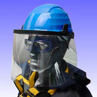 Casque d'électricien - E4/E6 + 4201E Class 1/2 - ENHA GmbH - EN 397 / avec visière