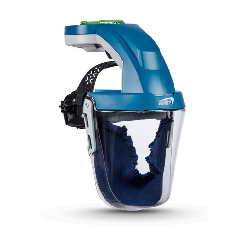 Masque de protection alimenté en air - AIRHOOD - Europa Safety Products Ltd. - masque complet / industriel / bleu