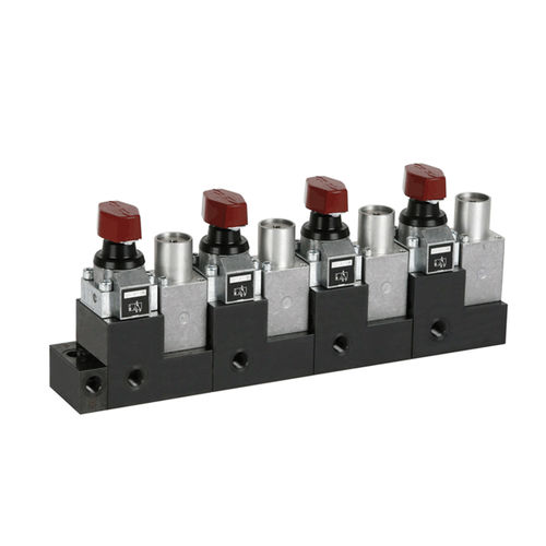 Distributeur hydraulique modulaire - C2.345 series - Römheld GmbH Friedrichshütte - à clapet / avec actionnement manuel / 3/2