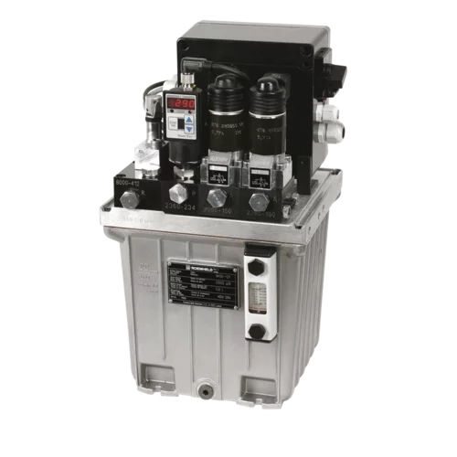 Groupe hydraulique pour blocage hydraulique - D8.0115 series - Römheld GmbH Friedrichshütte - à moteur AC / pour machine-outil / compact