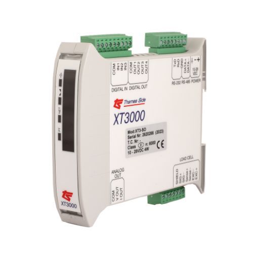 Indicateur/transmetteur de pesage affichage à LED - XT3000 - Thames Side Sensors - affichage LCD / sur rail DIN / Modbus