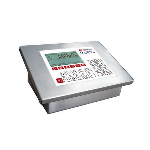 Indicateur/contrôleur de pesage numérique - MATRIX 2   - Thames Side Sensors - pour montage sur panneau / en acier inoxydable / à relais