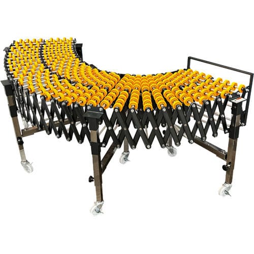 Convoyeur extensible - ITALDIBIPACK - à rouleaux / horizontal / de transport