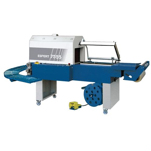 Machine de conditionnement semi-automatique - ESPERT 7555 EV - ITALDIBIPACK - avec tunnel de rétraction / sous film thermorétractable / avec convoyeur
