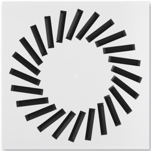 Diffuseur d'air circulaire - VDW  - TROX - carré / de plafond / à induction
