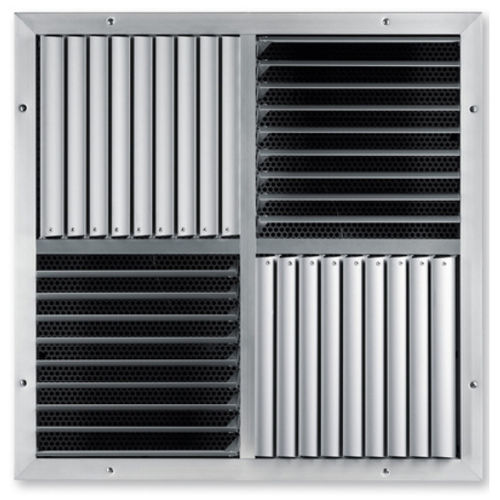 Diffuseur d'air carré - VD  - TROX - de plafond / à induction / à lame