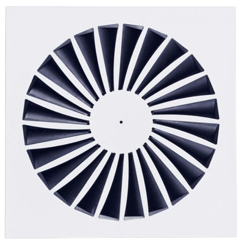 Diffuseur d'air circulaire - TDV-SILENTAIR - TROX - carré / de plafond / à induction