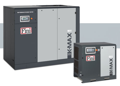 Compresseur à vis - K-MAX series - FINI - d'air / à moteur électrique / stationnaire