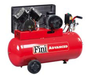 Compresseur à piston - SKM series - FINI - d'air / à moteur électrique / sur roulette