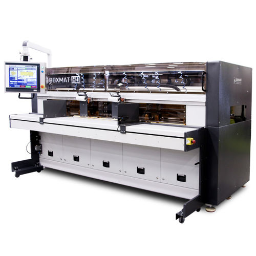 Machine de fabrication de cartons ondulée - BOXMAT HD - Miller Weldmaster - à pli en éventail / automatique