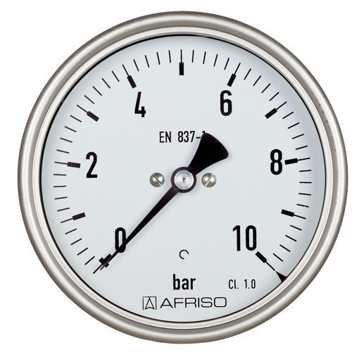 Manomètre à cadran - RF100I D401 - AFRISO-EURO-INDEX - G 1/2 / en verre / en laiton
