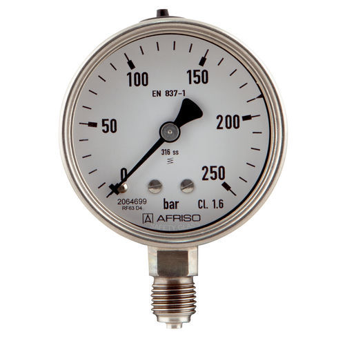 Manomètre à cadran - RF63Ch D402 - AFRISO-EURO-INDEX - G 1/4 / G 1/2 / en acier inoxydable