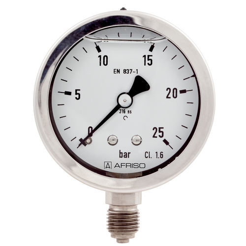 Manomètre à cadran - RF50ChGly D702 - AFRISO-EURO-INDEX - à bride / en plastique / en aluminium