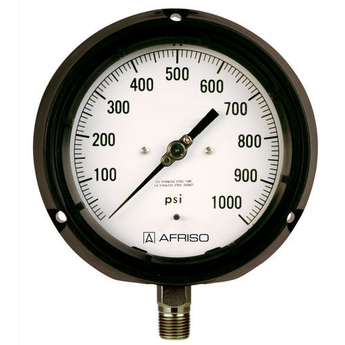 Manomètre à cadran - RF130PG D101 - AFRISO-EURO-INDEX - NPT 1/2 / en verre / en plastique