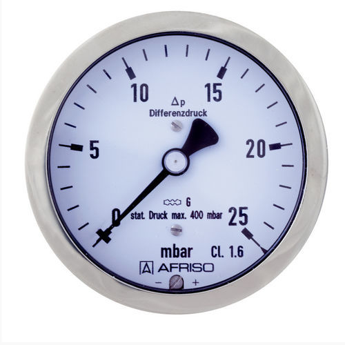 Manomètre différentiel - KP63Dif D911 - AFRISO-EURO-INDEX - à cadran / en plastique / en laiton
