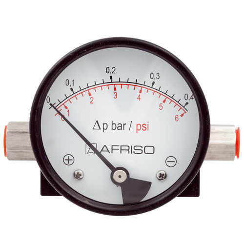 Manomètre différentiel - MAG80Dif D312 - AFRISO-EURO-INDEX - à cadran / en acier inoxydable / compact