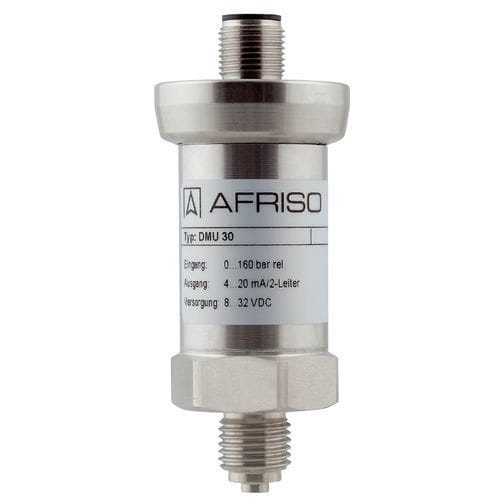 Transducteur de pression 4-20 mA - DMU 30 - AFRISO-EURO-INDEX - 2 fils / connecteur M12 / 32 Vcc