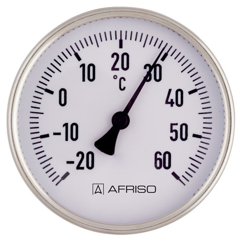 Thermomètre bimétallique - BiTh LKB - AFRISO-EURO-INDEX - à cadran / à bride / en acier inoxydable