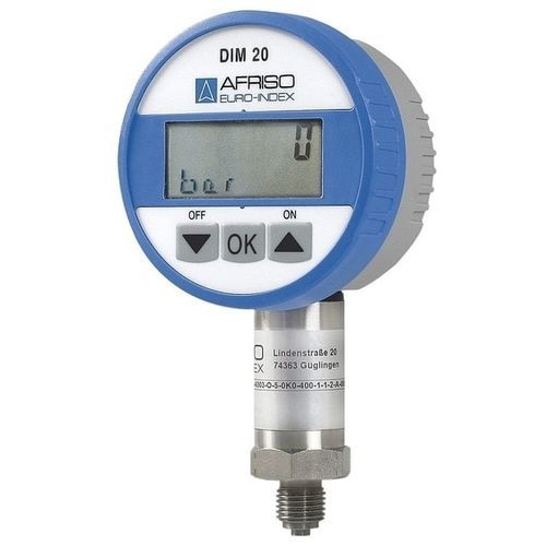 Manomètre avec afficheur LCD - DIM 20 - AFRISO-EURO-INDEX - fileté / en verre / en acier inoxydable