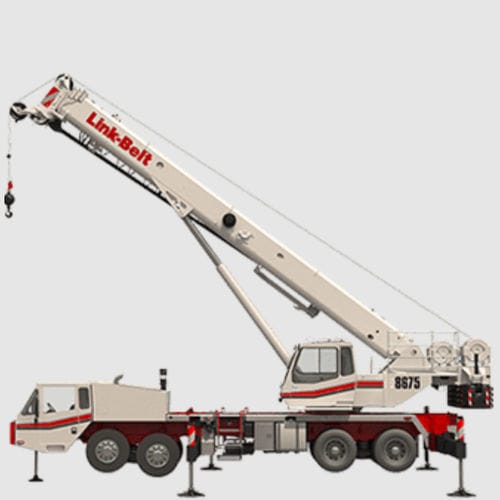 Grue montée sur camion - HTC-8675 SII - Link-Belt - télescopique / pour terrain difficile / pour chantier