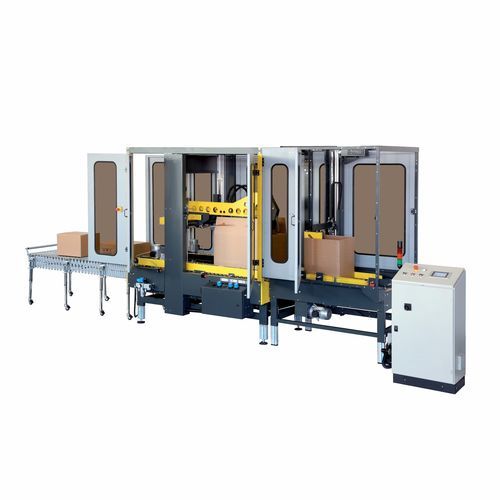 Fermeuse de caisses en carton à quatre rabats - SM44HS - SIAT - ruban adhésif / automatique