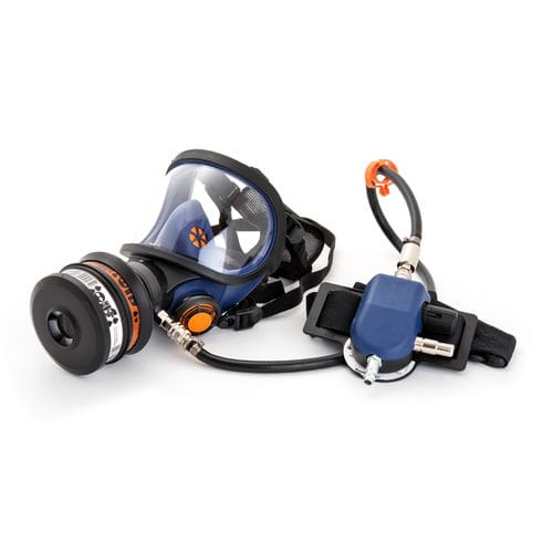 Masque de protection alimenté en air - SR 200 series - Sundström Safety AB - masque complet / industriel / bi-filtre