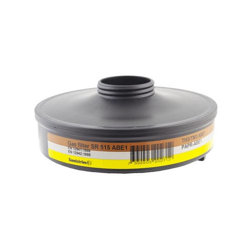 Filtre à gaz - SR 515 ABE1 - Sundström Safety AB - à charbon actif / pour masque respiratoire / en polyester