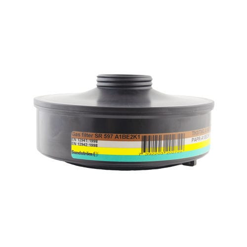 Filtre à gaz - SR 597 A1BE2K1 - Sundström Safety AB - à charbon actif / pour masque respiratoire / en polyester