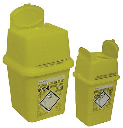 Poubelle en plastique - Turtleskin Limited - pour déchets médicaux / avec couvercle