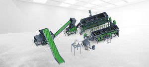 Ligne de lavage par rotation / agitation - PE series - Zhangjiagang City Grace Machinery Co., Ltd - à sec / automatique / pour l'industrie du recyclage