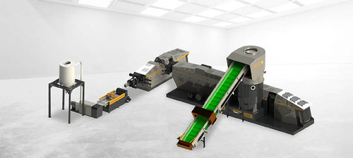 Granulateur bivis - 70 - Zhangjiagang City Grace Machinery Co., Ltd - pour matières plastiques / multi fonction / convoyeur à bande
