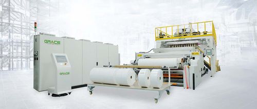 Ligne de production de tissus enduit plastique - Zhangjiagang City Grace Machinery Co., Ltd - automatique