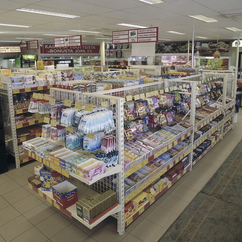 Rayonnage de commerce - Optim shop fitting system - Dexion - à étagères / pour charges légères