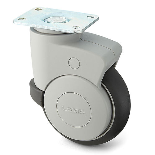 Roulette pivotante - MX-125P - SUGATSUNE KOGYO CO., LTD. - à platine / à roulement à billes / avec frein