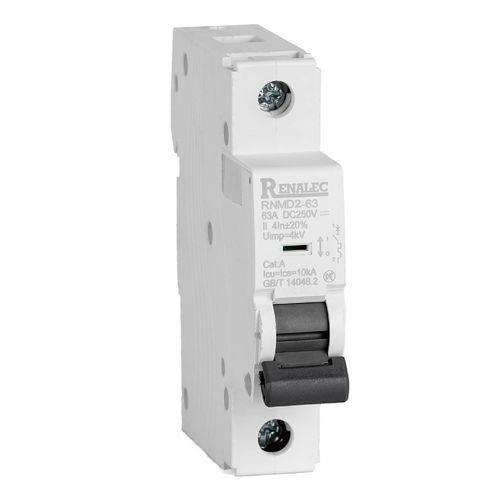 Disjoncteur avec actionneur à ressort - RNMD2-63-MCB - WENZHOU RENA ELECTRIC CO.,LTD - DC / modulaire / unipolaire
