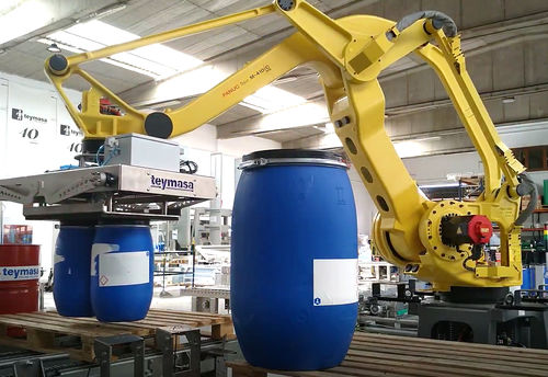 Palettiseur robotisé - TEYMASA - industriel / de fûts / de conteneurs vides